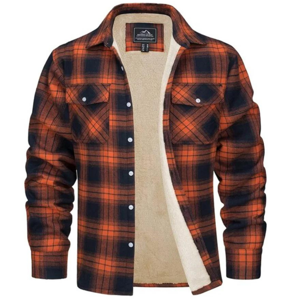 Rowan - Men's Plaid Jacket with Fleece Lining