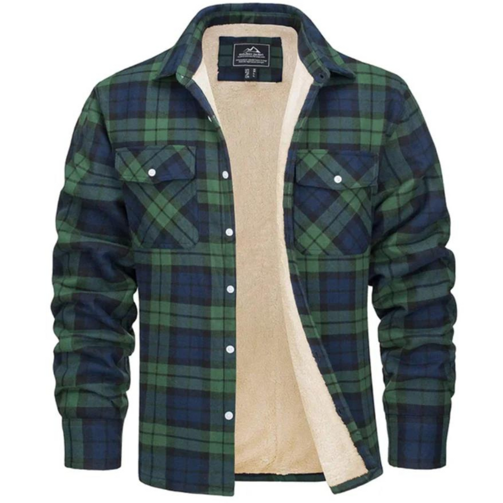 Rowan - Men's Plaid Jacket with Fleece Lining