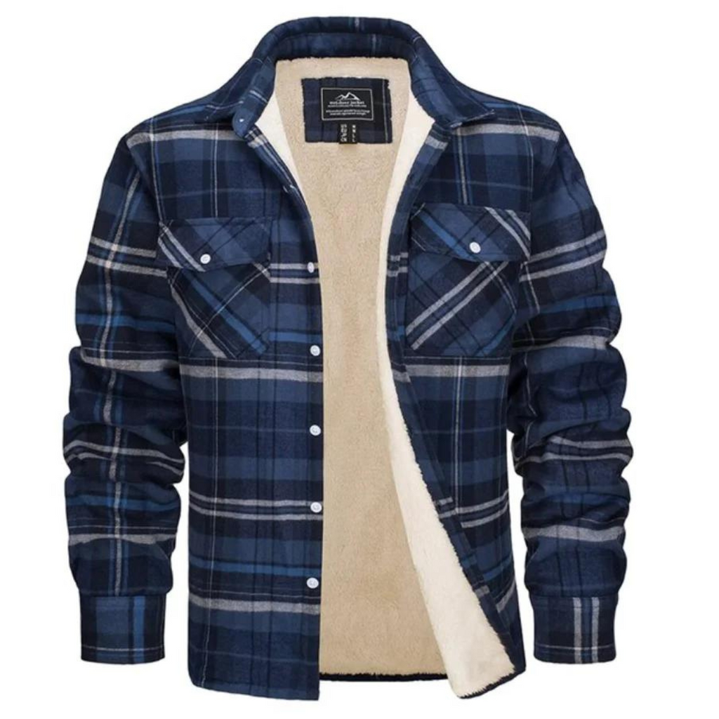 Rowan - Men's Plaid Jacket with Fleece Lining