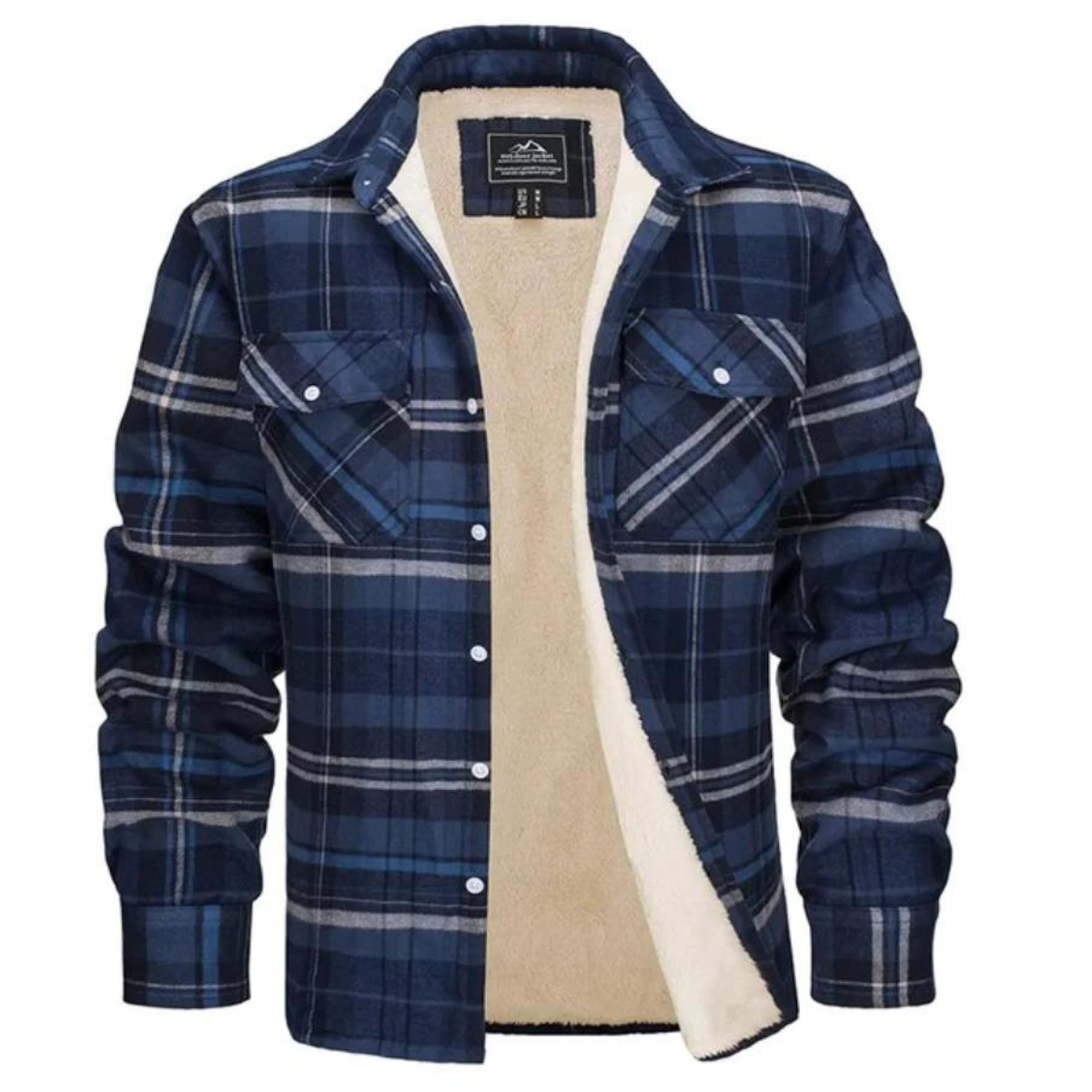 Rowan - Men's Plaid Jacket with Fleece Lining