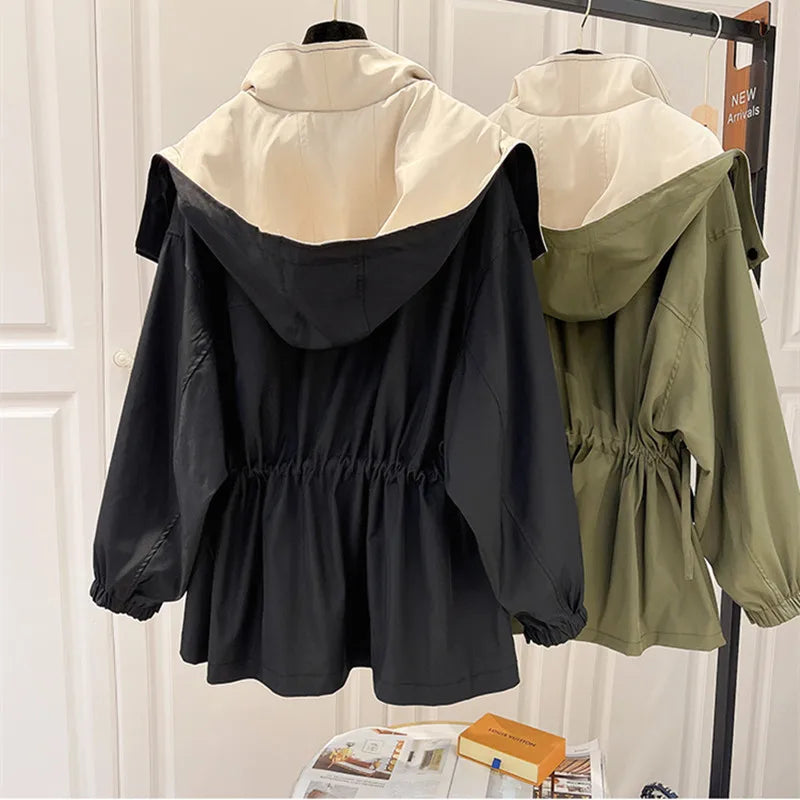 Rowan - Women's Oversized Hooded Cagoule Jacket