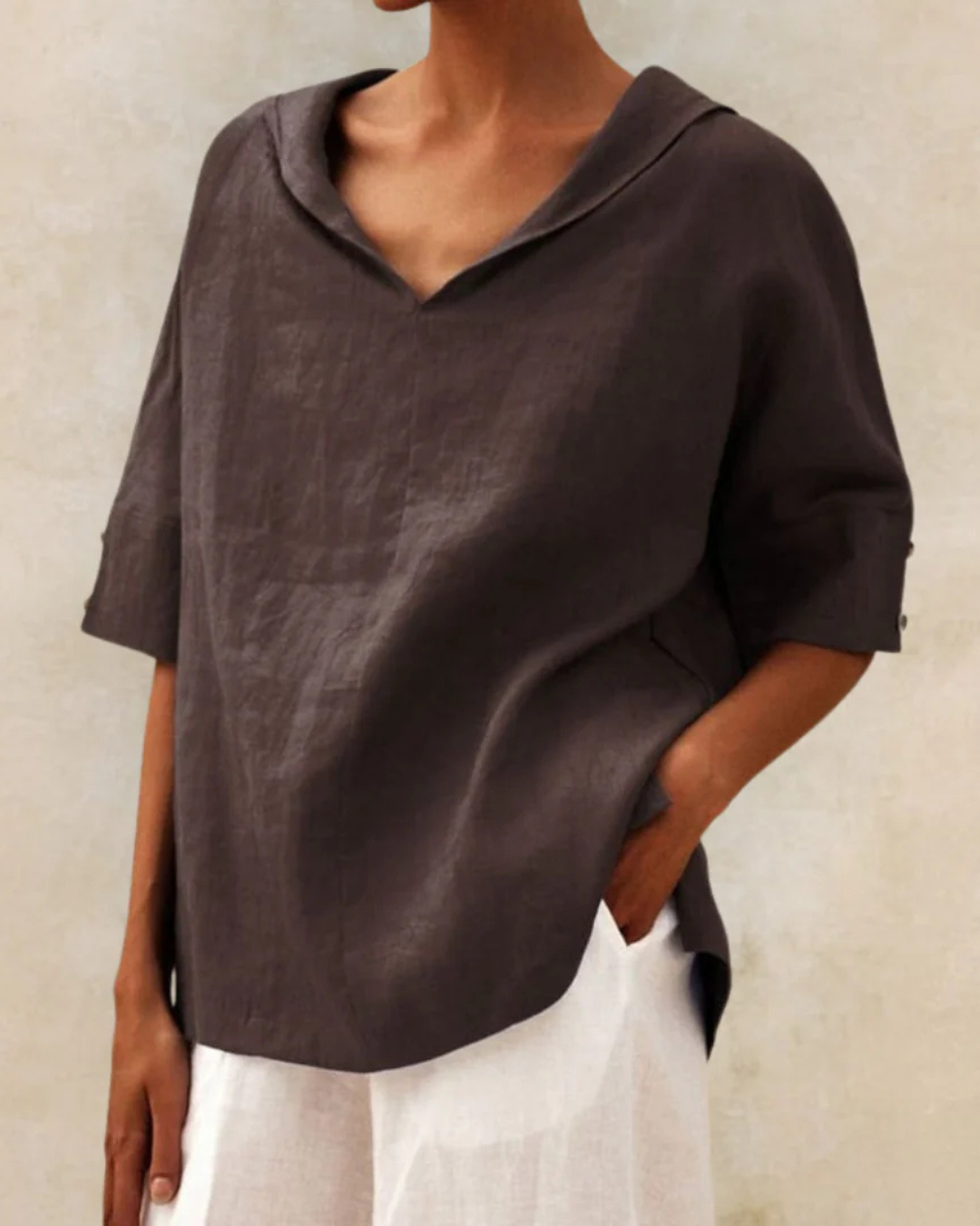 Sable - Women's Casual Linen Blouse