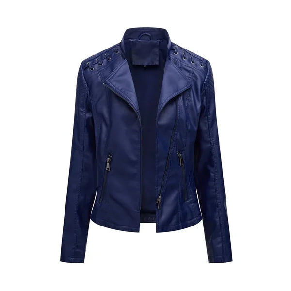 Saffron - Women's Stylish Faux Leather Jacket