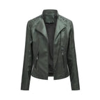 Saffron - Women's Stylish Faux Leather Jacket