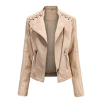 Saffron - Women's Stylish Faux Leather Jacket