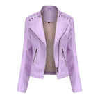 Saffron - Women's Stylish Faux Leather Jacket