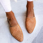 Saffron - Women's Stylish Woven Slingback Loafers