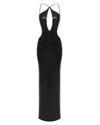 Seraphine - Women's Elegant Sequin Halter Dress