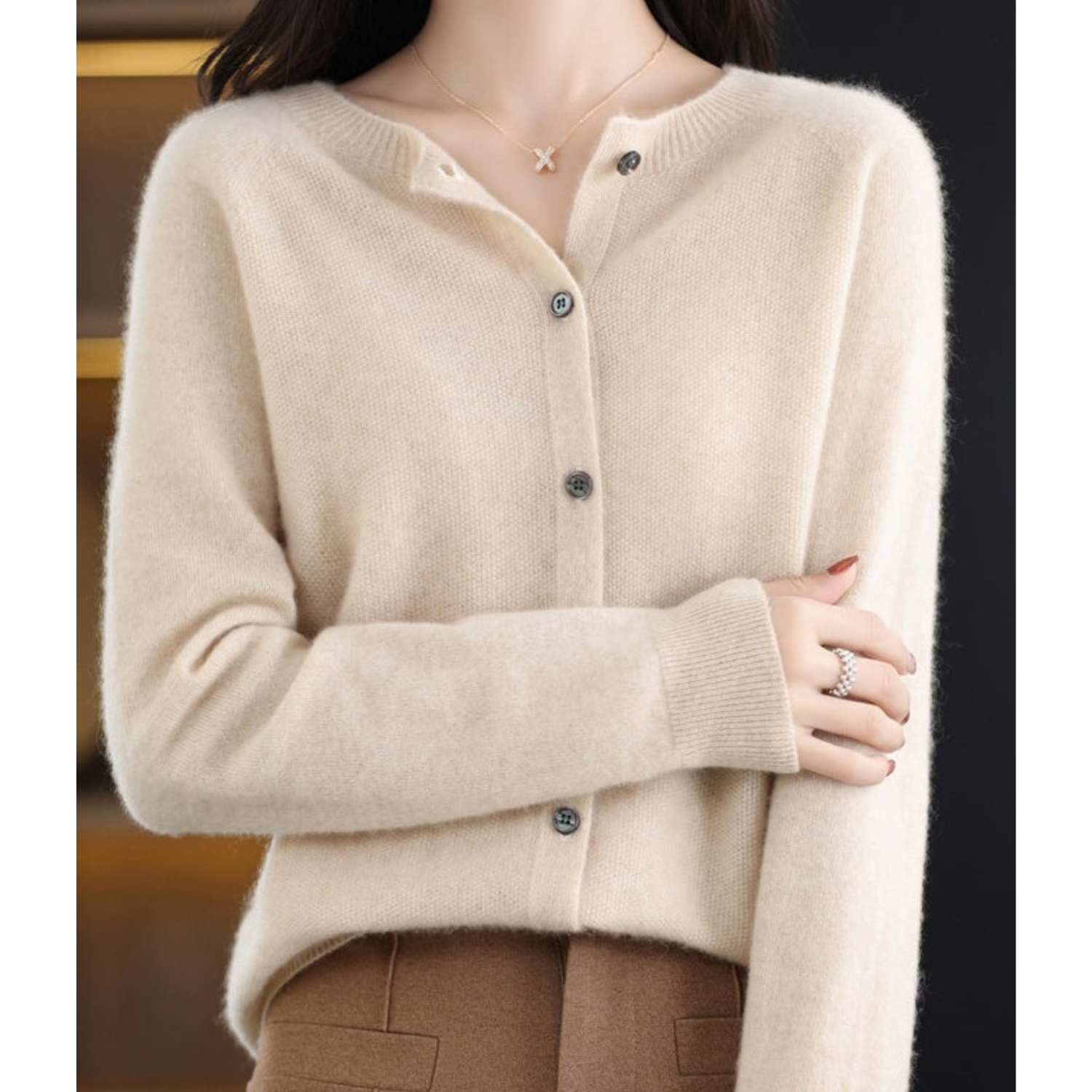 Sienna - Women's Chic Button-Up Cardigan
