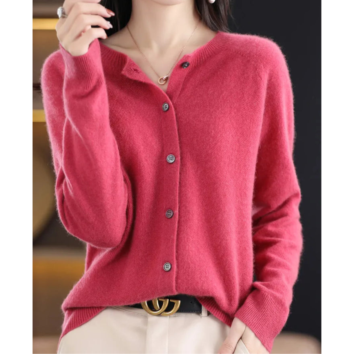 Sienna - Women's Chic Button-Up Cardigan