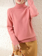 Sienna - Women's Cosy Knitted Polo Neck Jumper