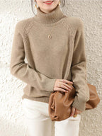 Sienna - Women's Cosy Knitted Polo Neck Jumper