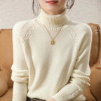 Sienna - Women's Cosy Knitted Polo Neck Jumper