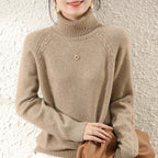 Sienna - Women's Cosy Knitted Polo Neck Jumper