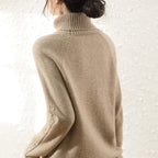 Sienna - Women's Cosy Knitted Polo Neck Jumper