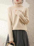 Sienna - Women's Cosy Knitted Polo Neck Jumper