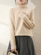 Sienna - Women's Cosy Knitted Polo Neck Jumper
