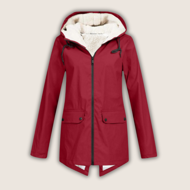 Sienna - Women's Cosy Waterproof Jacket with Hood