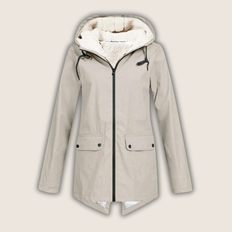 Sienna - Women's Cosy Waterproof Jacket with Hood