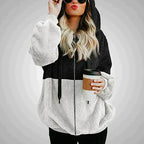 Sutton - Women's Cosy Two-Tone Fleece Hoodie