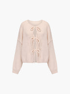 Sylvie - Women's Bow-Detail Knit Cardigan