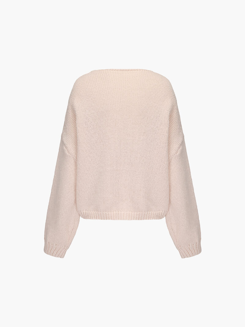 Sylvie - Women's Bow-Detail Knit Cardigan