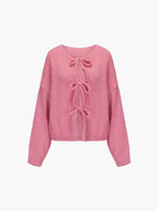 Sylvie - Women's Bow-Detail Knit Cardigan