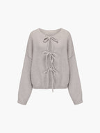 Sylvie - Women's Bow-Detail Knit Cardigan