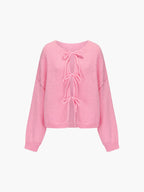 Sylvie - Women's Bow-Detail Knit Cardigan