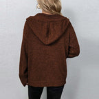 Talia | Women's Casual Knitted Cardigan with Hood
