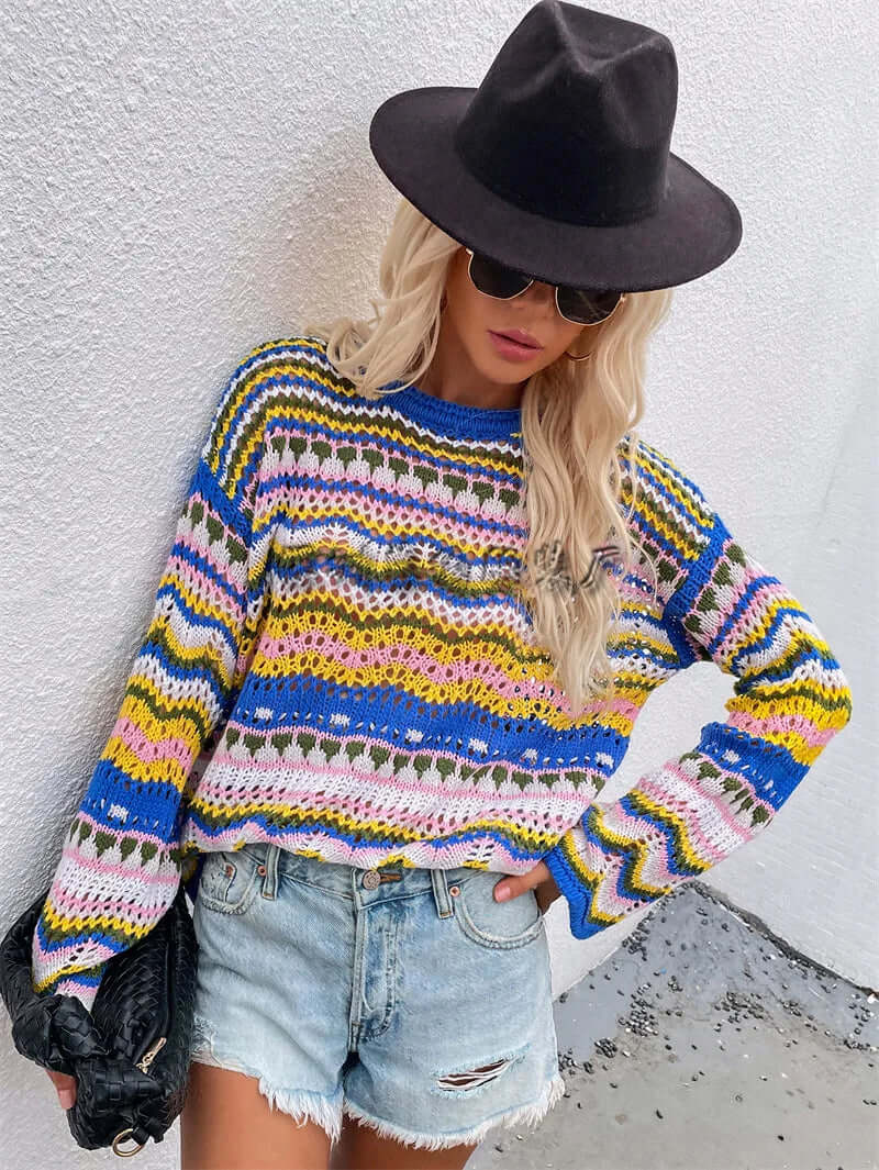 Tamsin - Women's Colourful Knitted Jumper