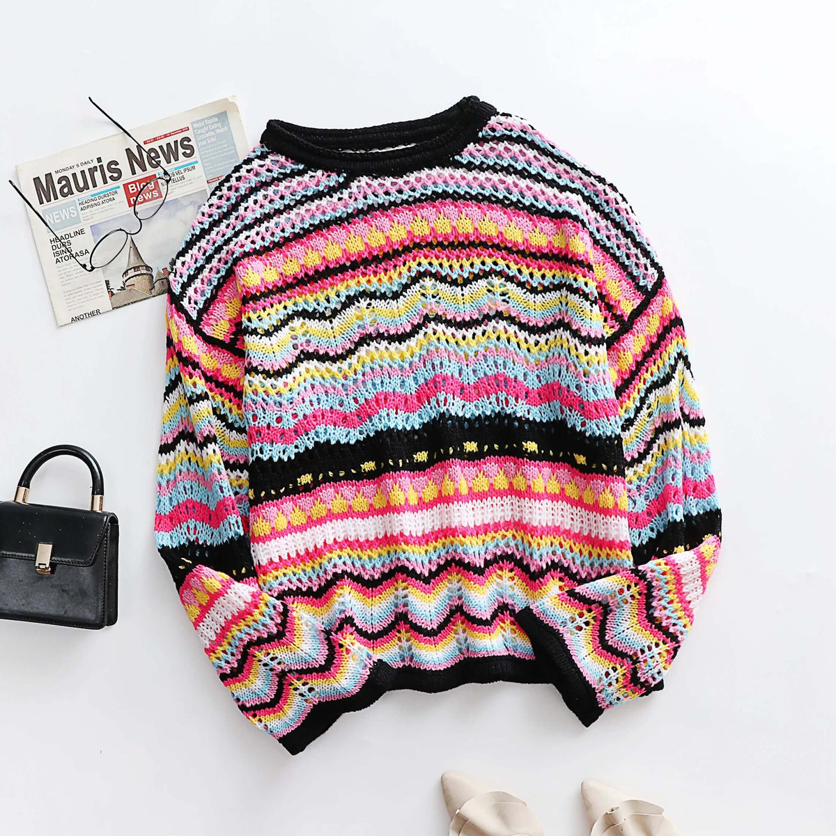 Tamsin - Women's Colourful Knitted Jumper