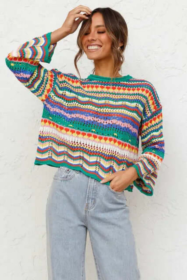 Tamsin - Women's Colourful Knitted Jumper