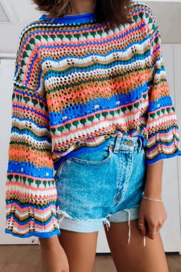 Tamsin - Women's Colourful Knitted Jumper