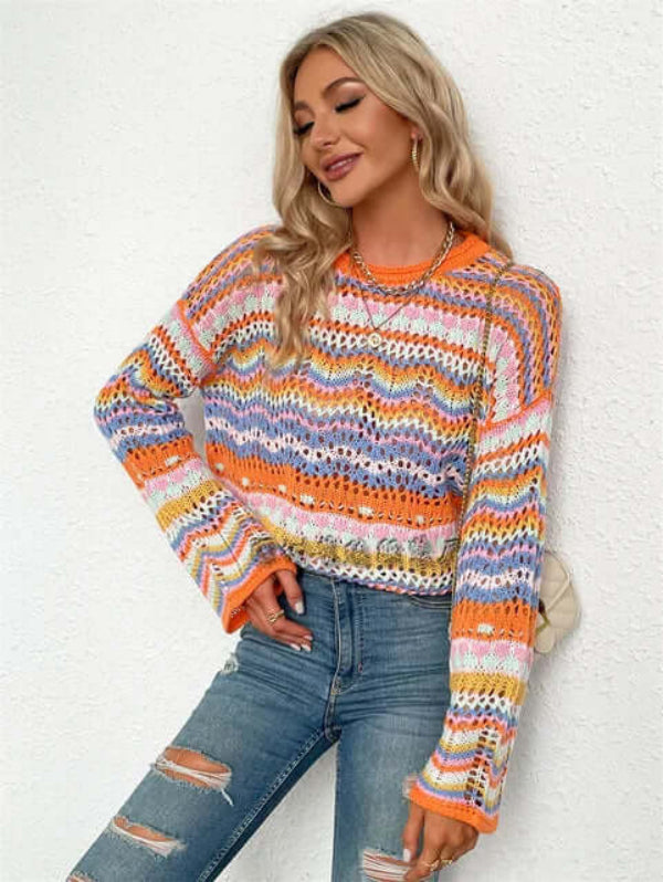 Tamsin - Women's Colourful Knitted Jumper