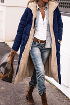 Tamsin - Women's Cosy Faux Shearling Lined Puffer Coat