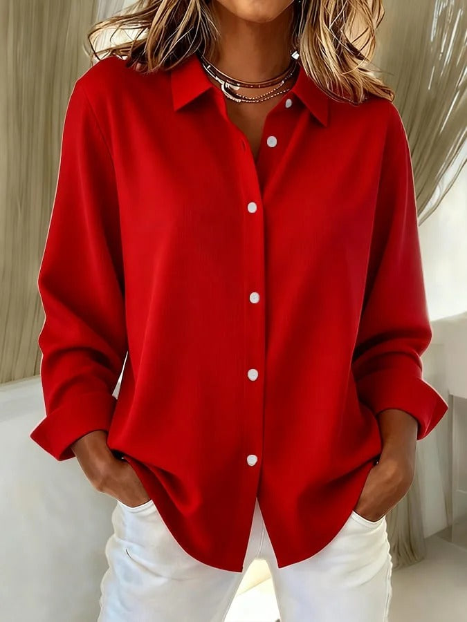 Tamsin - Women's Vibrant Collared Blouse