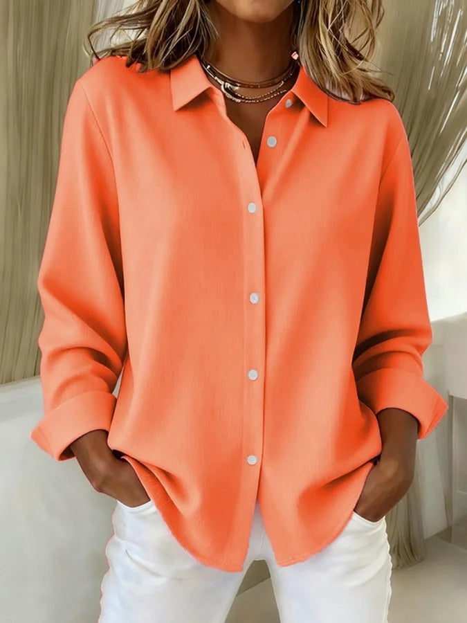 Tamsin - Women's Vibrant Collared Blouse