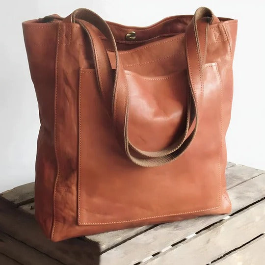 Tessa - Women's Classic Faux Leather Tote Satchel