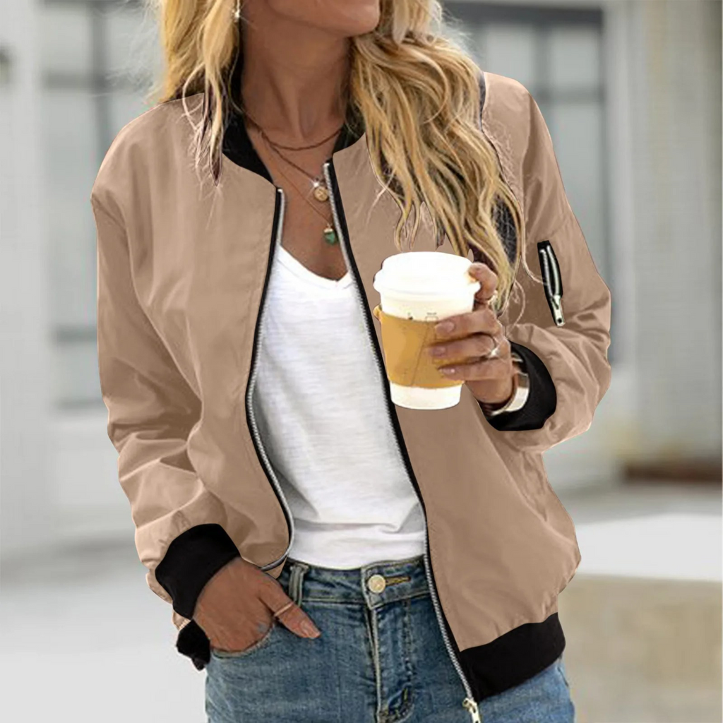 Thea - Women's Chic Bomber Jacket