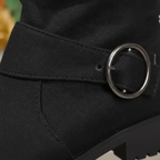 Verena - Women's Knee High Boots with Buckle Detail