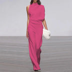 Vivienne - Women's One-Shoulder Elegant Jumpsuit