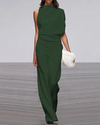 Vivienne - Women's One-Shoulder Elegant Jumpsuit