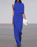 Vivienne - Women's One-Shoulder Elegant Jumpsuit