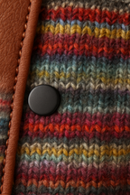 Wren - Women's Colourful Button-Up Cardigan with Hood