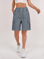 Zaina - Women's Cargo Shorts with Pocket Detail