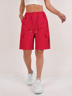 Zaina - Women's Cargo Shorts with Pocket Detail