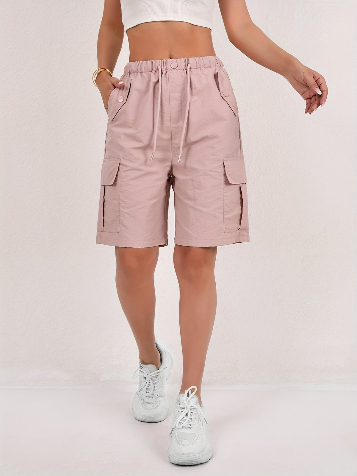 Zaina - Women's Cargo Shorts with Pocket Detail