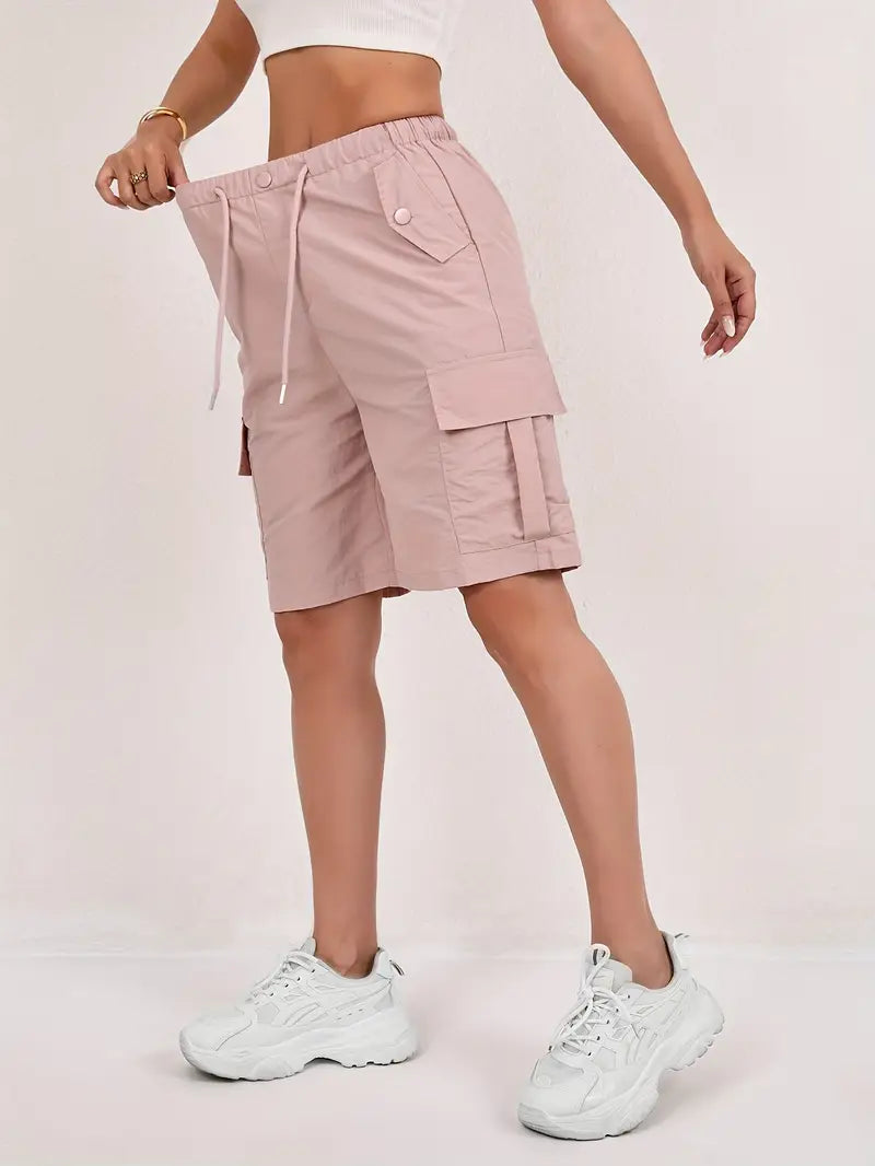 Zaina - Women's Cargo Shorts with Pocket Detail