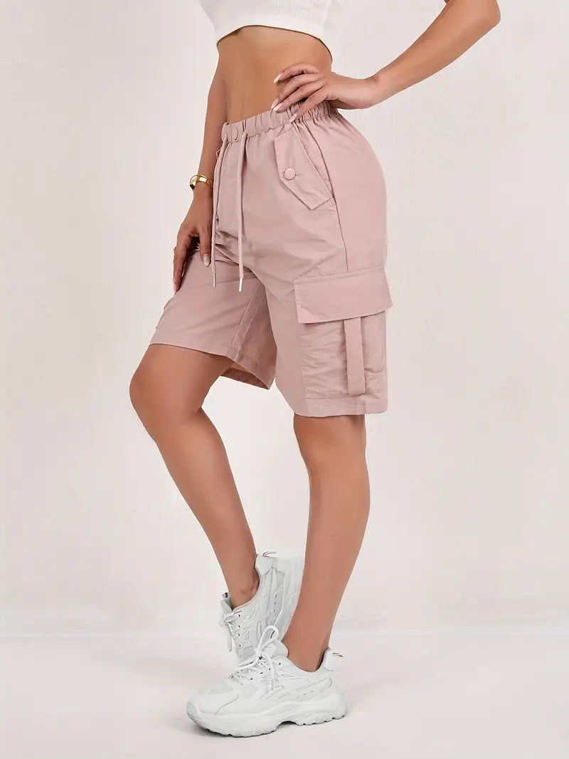 Zaina - Women's Cargo Shorts with Pocket Detail